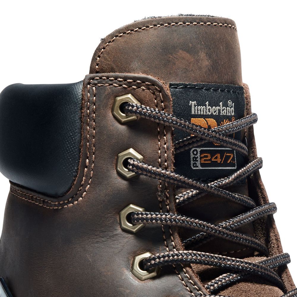 Bocanci Pro Timberland Barbati Maro - Direct Attach 6\" Soft Toe - Romania - UXNPEK968